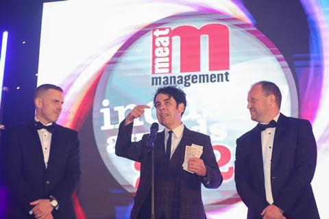 Pete Firman on the MM Awards 2025 stage